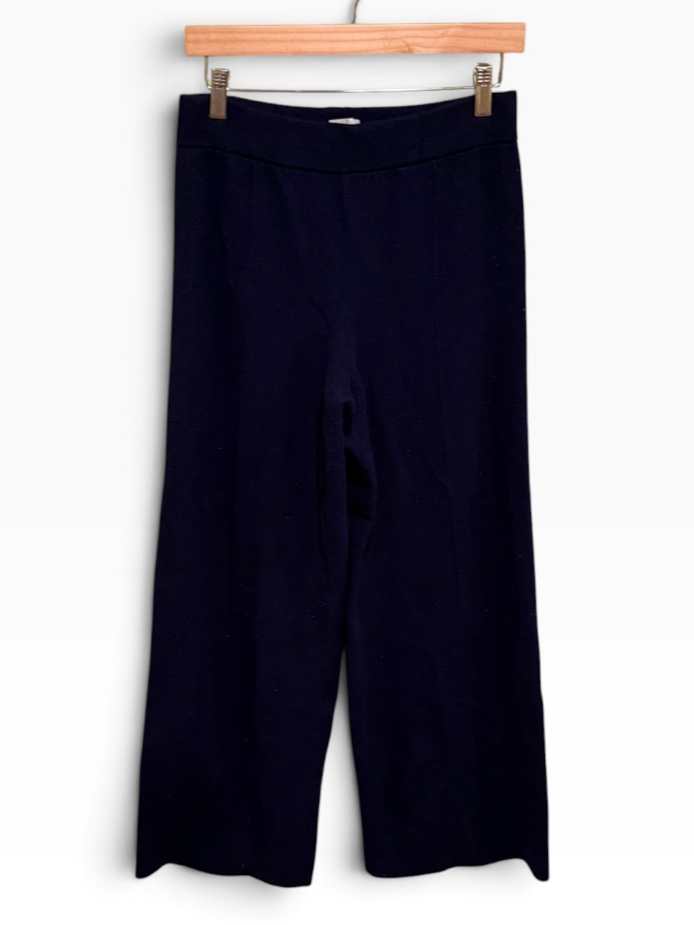 Wilfred from Aritzia Navy Wide-Leg Knit Pants
